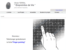 Tablet Screenshot of empreintesdevie.fr